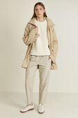 Hooded Mid-Length Utility Jacket